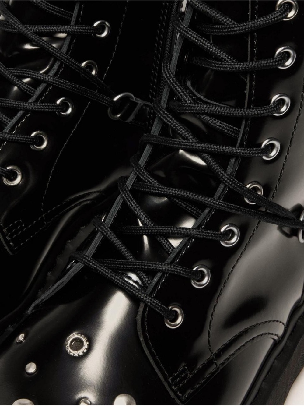 Dr. Martens JADON HI STUDDED BUTTERO LEATHER PLATFORM BOOTS - Picture 9 of 12